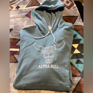 Alpha Bull Blue Hoodie